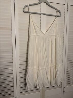 Garage Cream V-Neck Spaghetti Strap Sundress